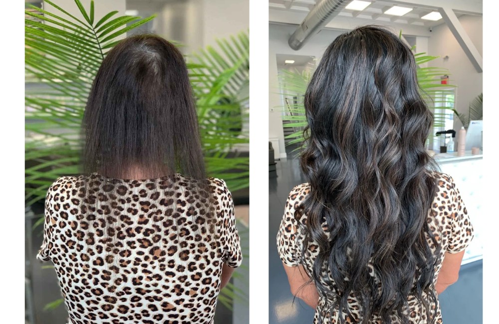 Magic Transformation with Crown-In Hair Extensions