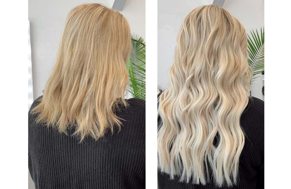 Magic Transformation with Hand-Tied Hair Extensions